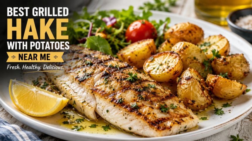 best grilled hake with potatoes near me