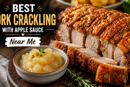 best pork crackling with apple sauce near me