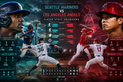 seattle mariners vs los angeles angels match player stats