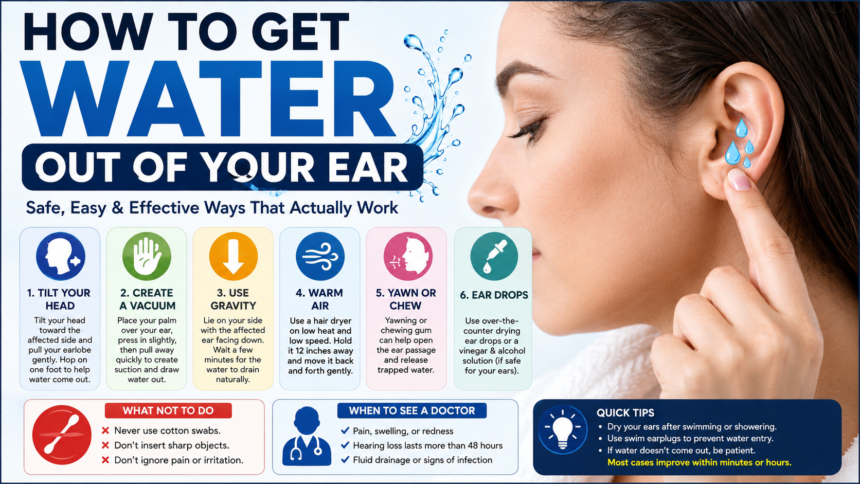 how to get water out of your ear How to Get Rid of Double Chin