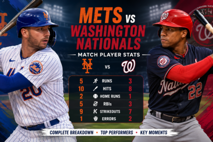 mets vs washington nationals match player stats