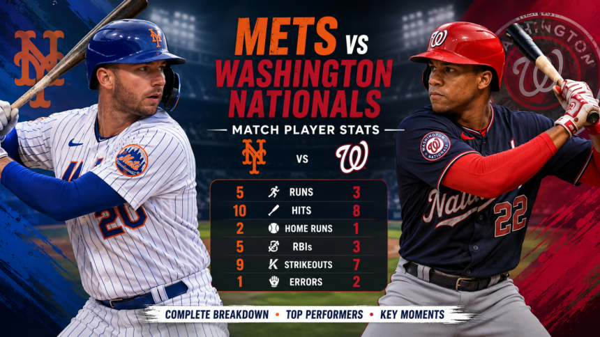 mets vs washington nationals match player stats mets vs washington nationals match player stats