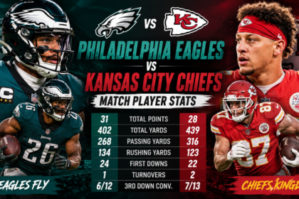 philadelphia eagles vs kansas city chiefs match player stats