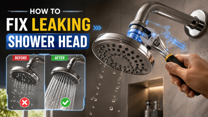 how to fix leaking shower head