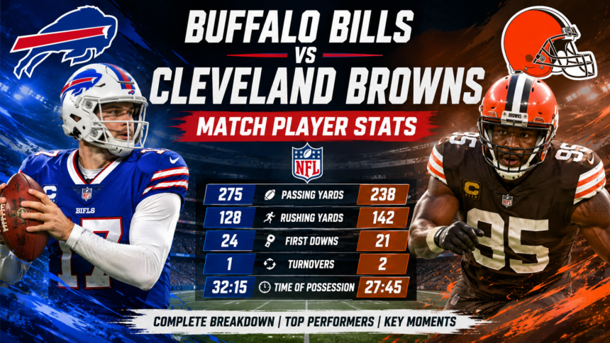 buffalo bills vs cleveland browns match player stats buffalo bills vs cleveland browns match player stats