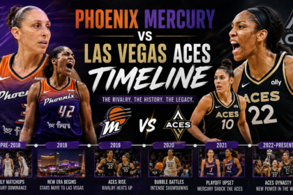 phoenix mercury vs las vegas aces timeline​
