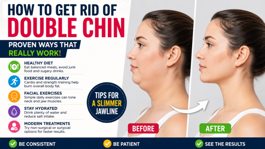 how to get rid of double chin