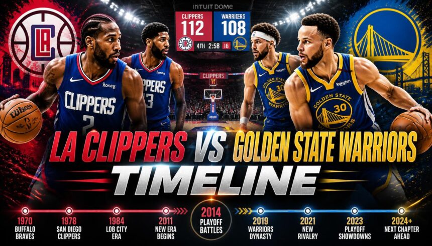 la clippers vs golden state warriors timeline