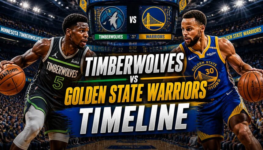 timberwolves vs golden state warriors timeline​