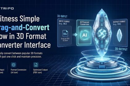 Witness Simple Drag-and-Convert Flow in 3D Format Converter Interface